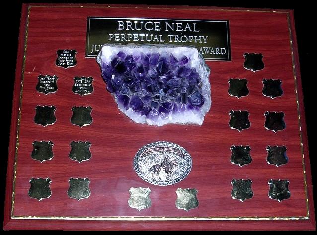 Bruce Neal Trophy showing crystals in egg