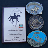 2. Other buckles and 1985 plaque